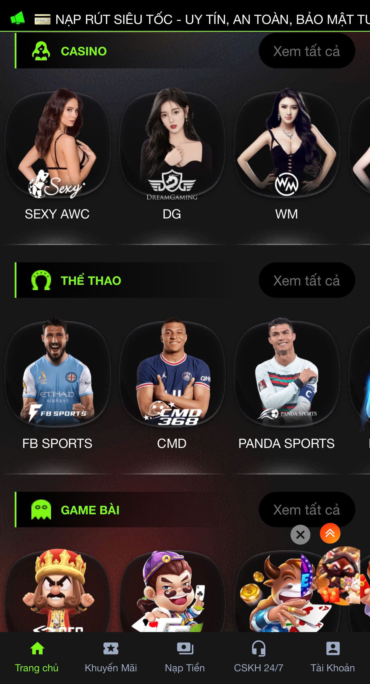 App Nhà cái pe789t